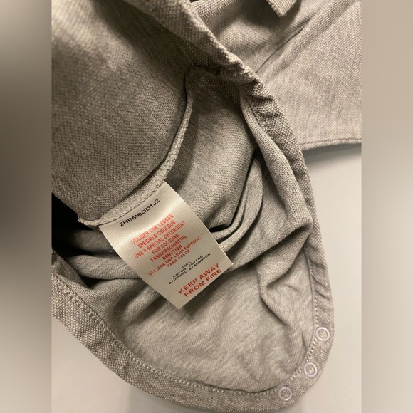 Baby Dior Grey Long Sleeve Polo Bodysuit - Size 12M - Picture 5 of 5